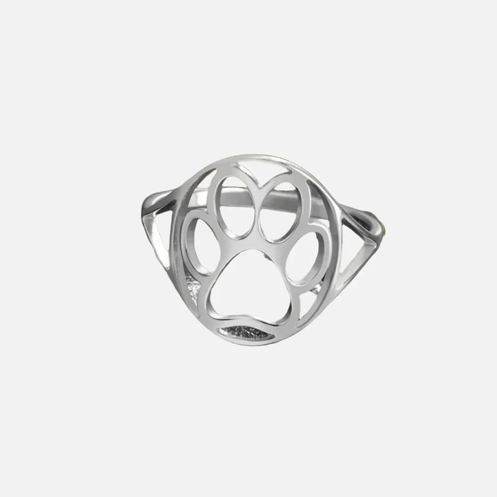 Open Paw Ring in Stainless Steel – Lightweight & Stylish